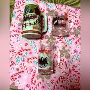 Bundle of 3 Budweiser Steins